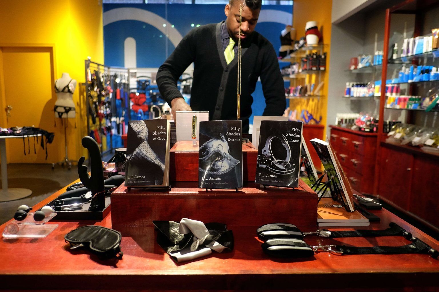Merchandise zum Filmstart von "Fifty Shades of Grey".