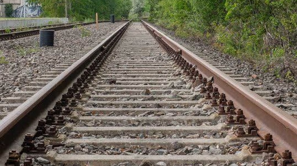 Unbekannte haben mehrere Holzbretter und Dachpappe auf die Gleise einer befahrenen Zugstrecke gelegt.