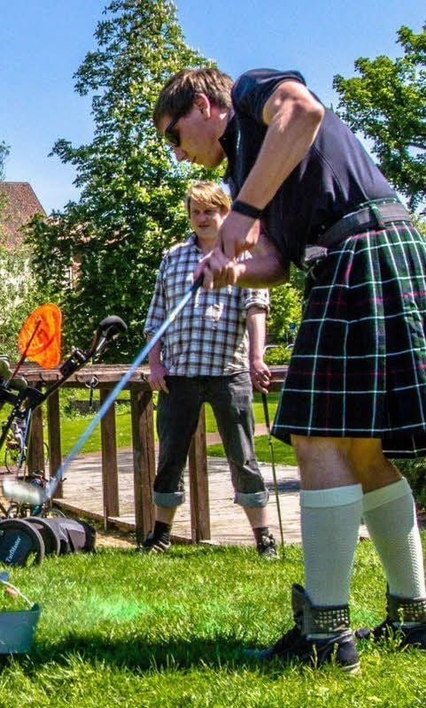Beim Turnier der Mitteldeutschen Crossgolfliga, das 2013 in Wittenberg stattfand, war auch Stefan Richter aus Köthen am Start.