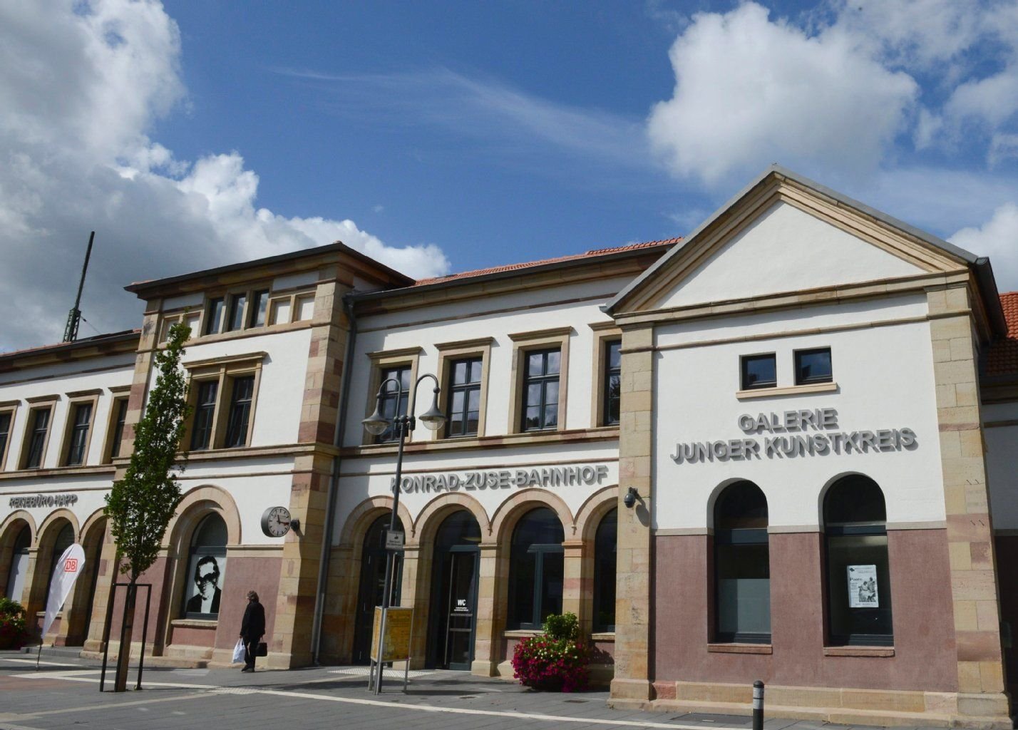 Zum besten Kleinstadtbahnhof Deutschlands gekürt: Bahnhof Hünfeld.