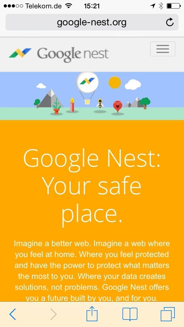 Gloria Spindle und Paul von Ribbeck präsentierten „Google Nest“, ein neues Angebot mit Tools, Produkten und Diensten, die eine neue Dimension der privaten Datenfreigabe bedeuten würden.