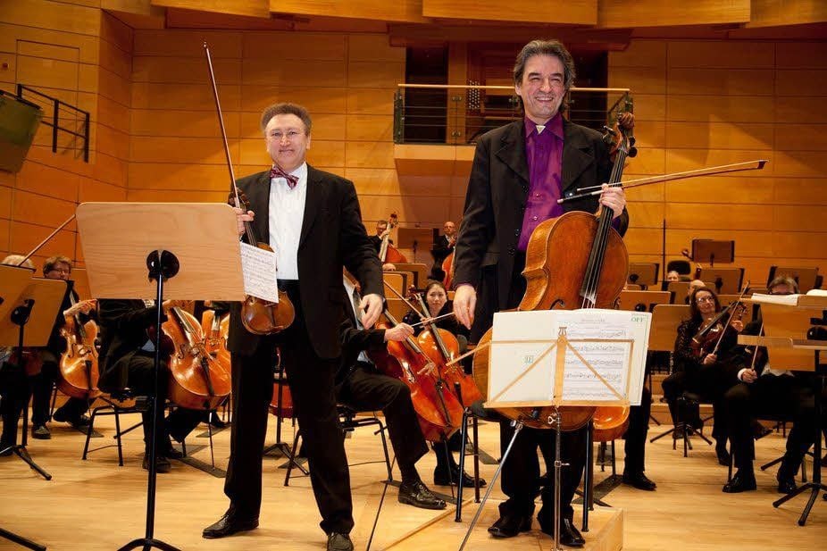 Arkadi Marsch (links) und Ramon Jaffé nach ihrem „Doppelkonzert“