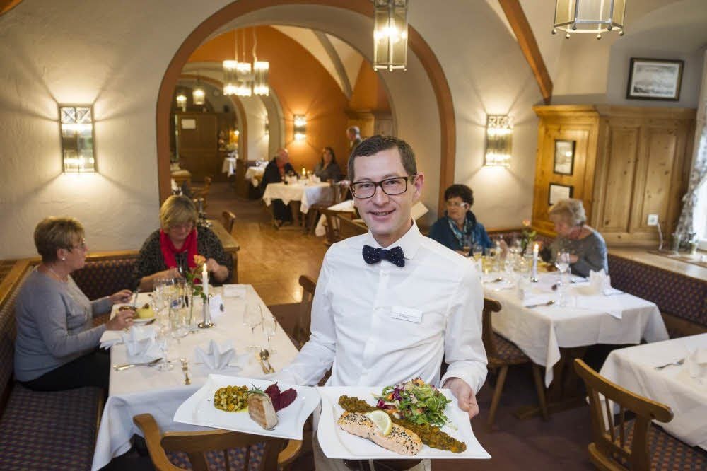 Robert Weber im Schlossrestaurant.