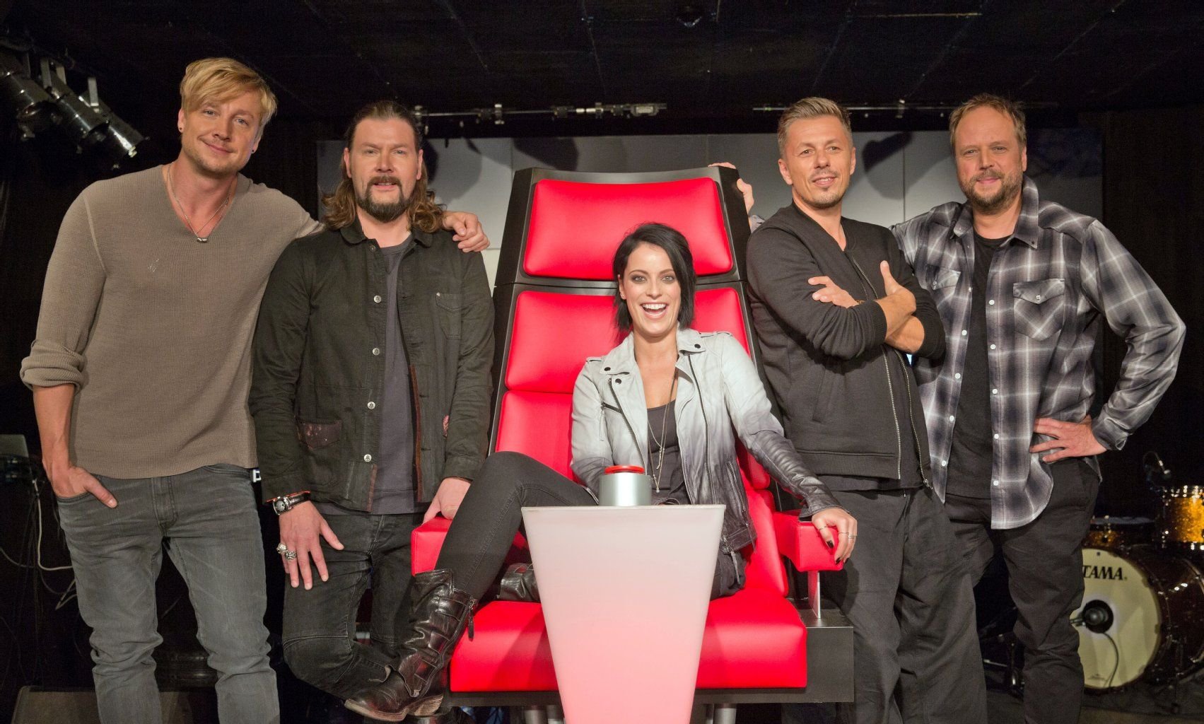 Sie suchen "The Voice of Germany" (v.l.n.r.): Samu Haber, Rea Garvey, Stefanie Kloß, Michi Beck und Smudo