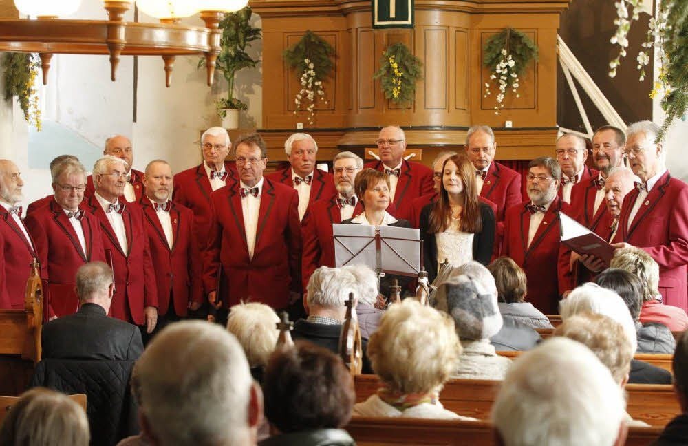 Eine Tradition, die bewahrt werden soll: das Osterkonzert des Ziegelröder Männerchores in der Bergkirche mit befreundeten Musikern.