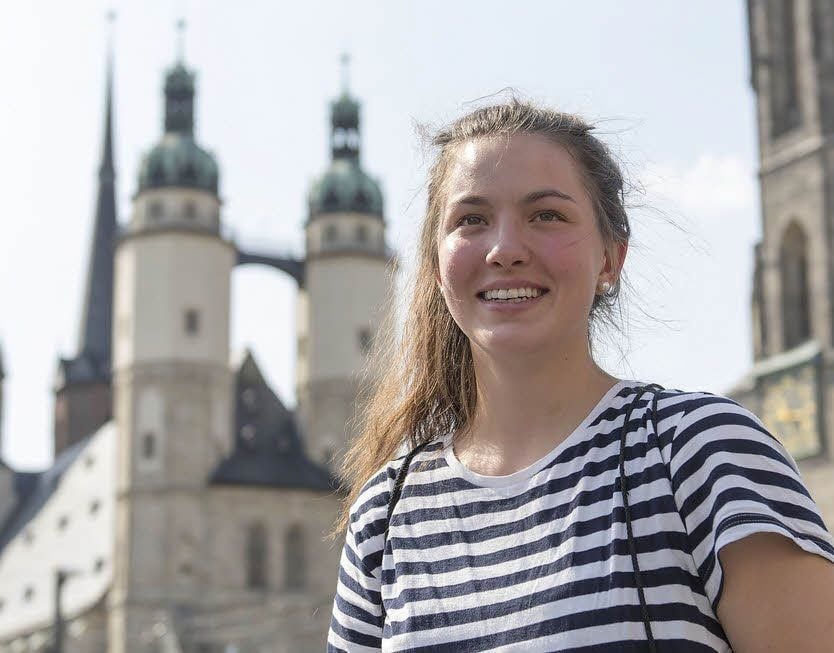 Pia Dietz auf Erkundungstour in ihrer neuen Heimat
