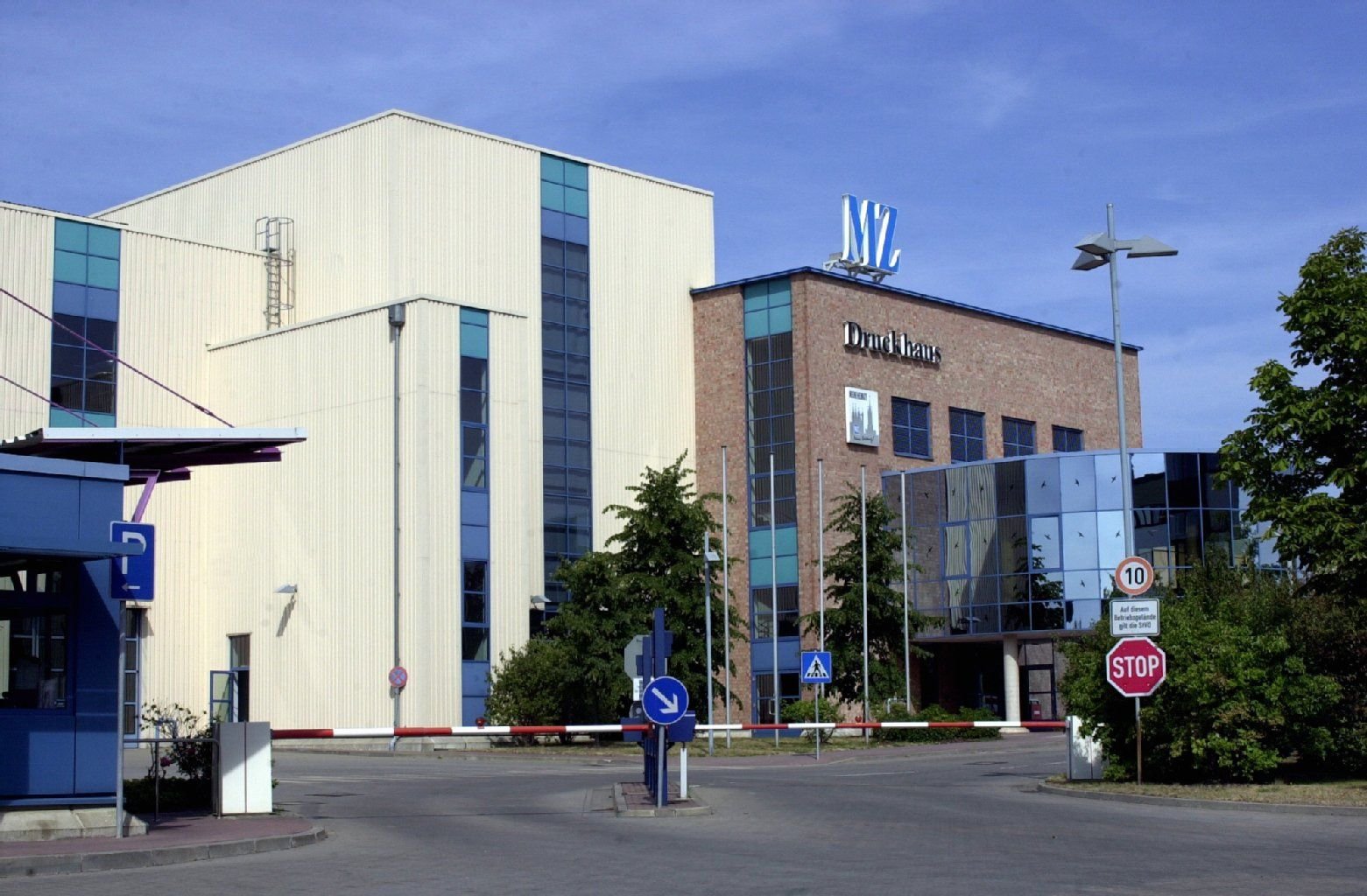 Das MZ-Druckhaus in Halle-Büschdorf.