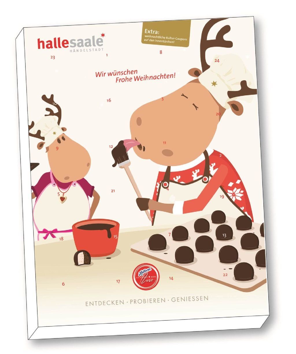Der neue Adventskalender ist ab Freitag im Handel erhältlich.