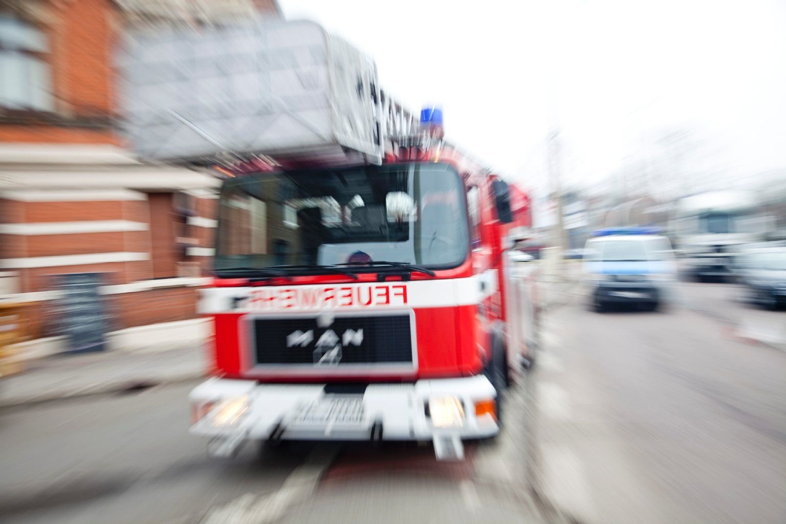 Ein Einsatzwagen der Feuerwehr.