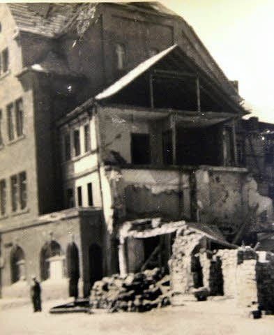Ruinen in der Innenstadt.