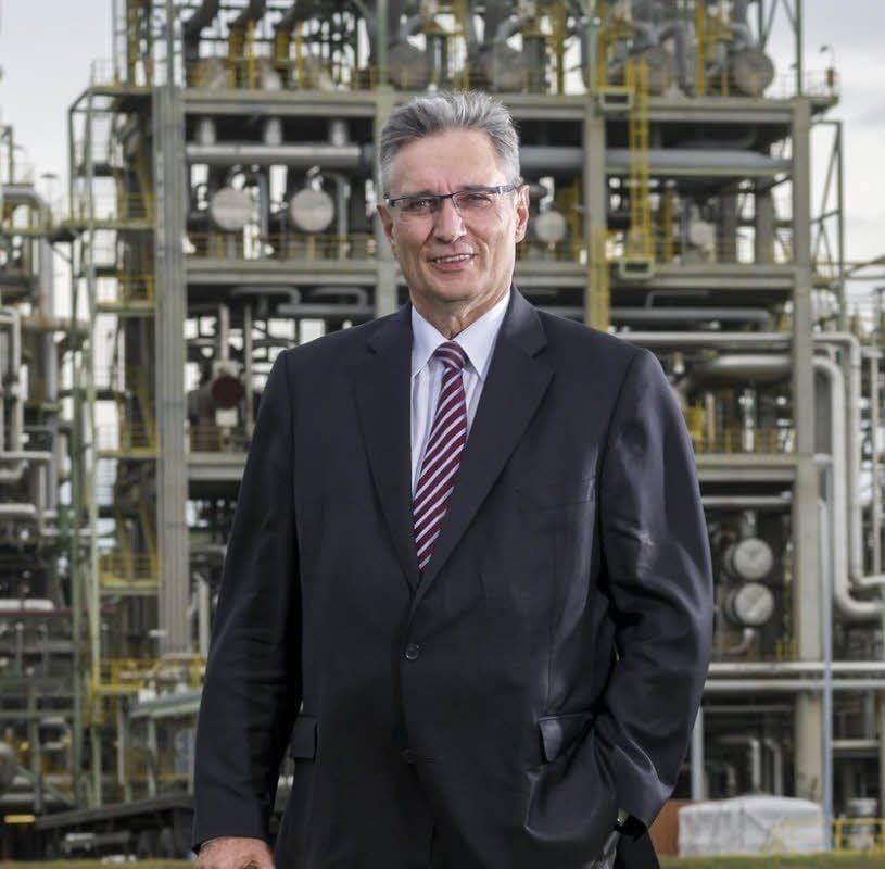 Reinhard Kroll war wesentlich am Aufbau der Raffinerie beteiligt.