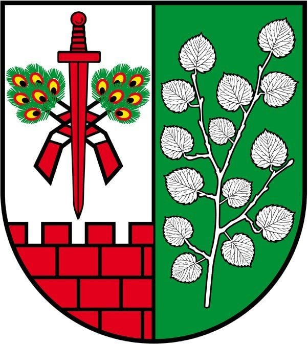 Das Wappen der Gemeinde Osternienburger Land. Künftig haben alle 14 Ortschaften die einheitliche Postleitzahl 06386.