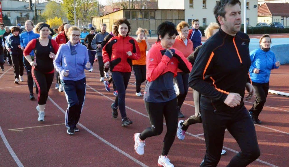 Am Mittwoch mussten die 70 Teilnehmer an der MZ-Gesundheitsaktion bereits einen 25-Minuten-Dauerlauf absolvieren.
