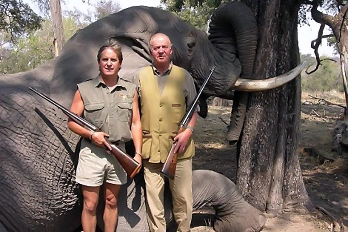 Aufreger in Spanien: König Juan Carlos im Jahr 2006 bei der Jagd in Botswana