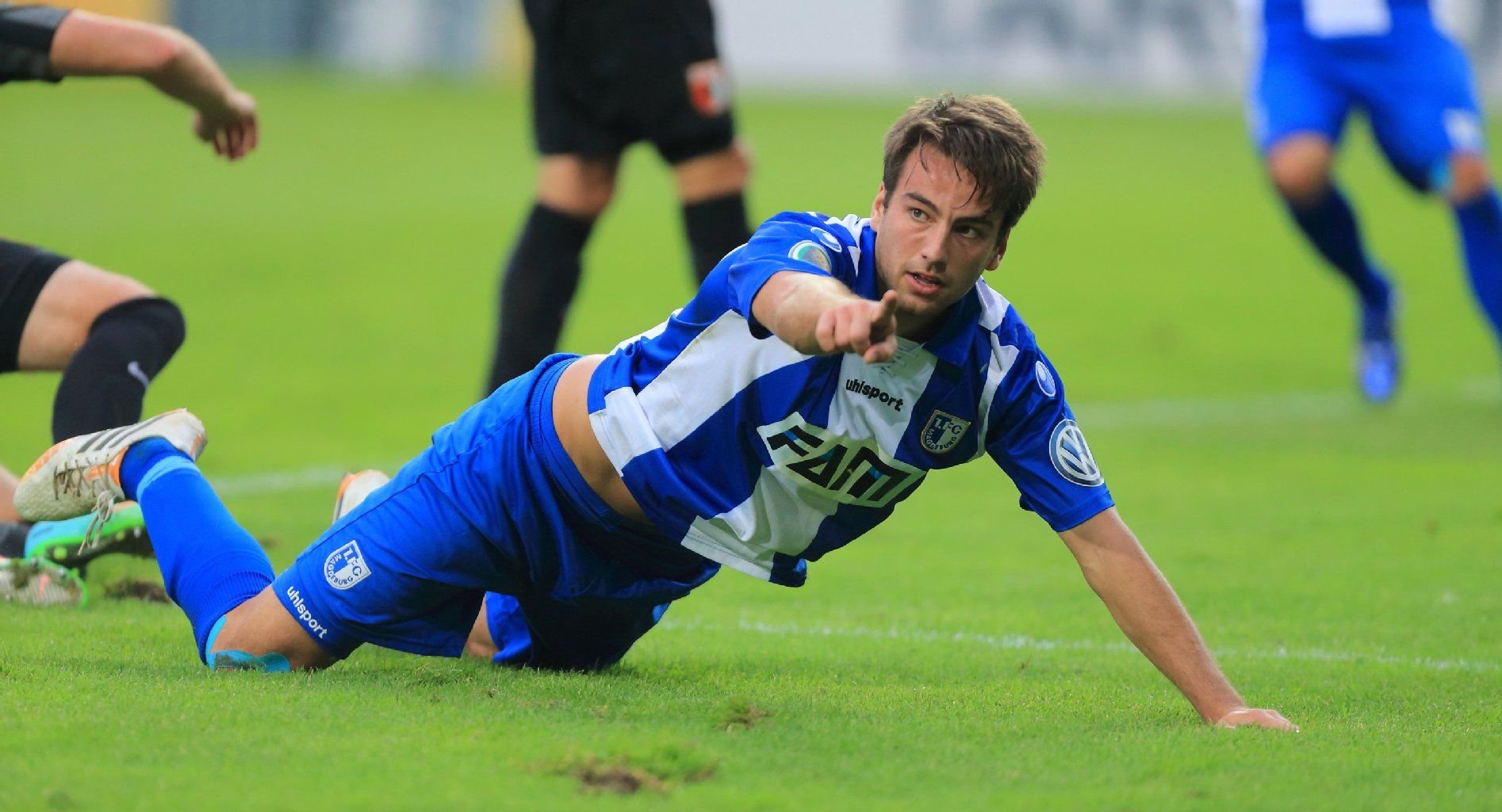 Magdeburgs Torschütze zum 1:0 Christian Beck.