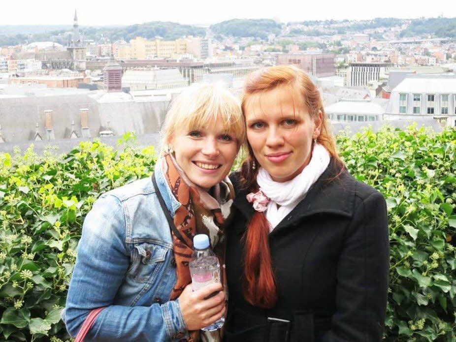 Anika Gilewski (rechts) hat ein Semester in Belgien studiert.