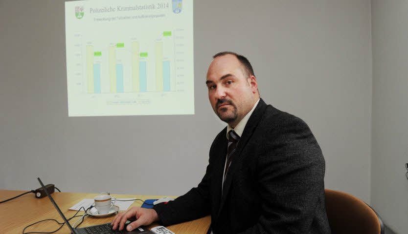 Der neue Kripo-Chef Tino Böttger hat die Statistik vorgestellt.