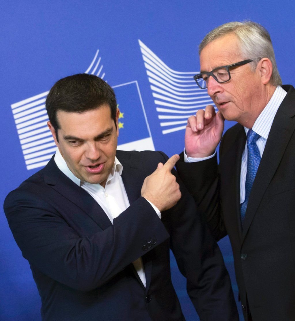 EU-Kommissionschef Jean-Claude Juncker und der griechische Ministerpräsident Alexis Tsipras.