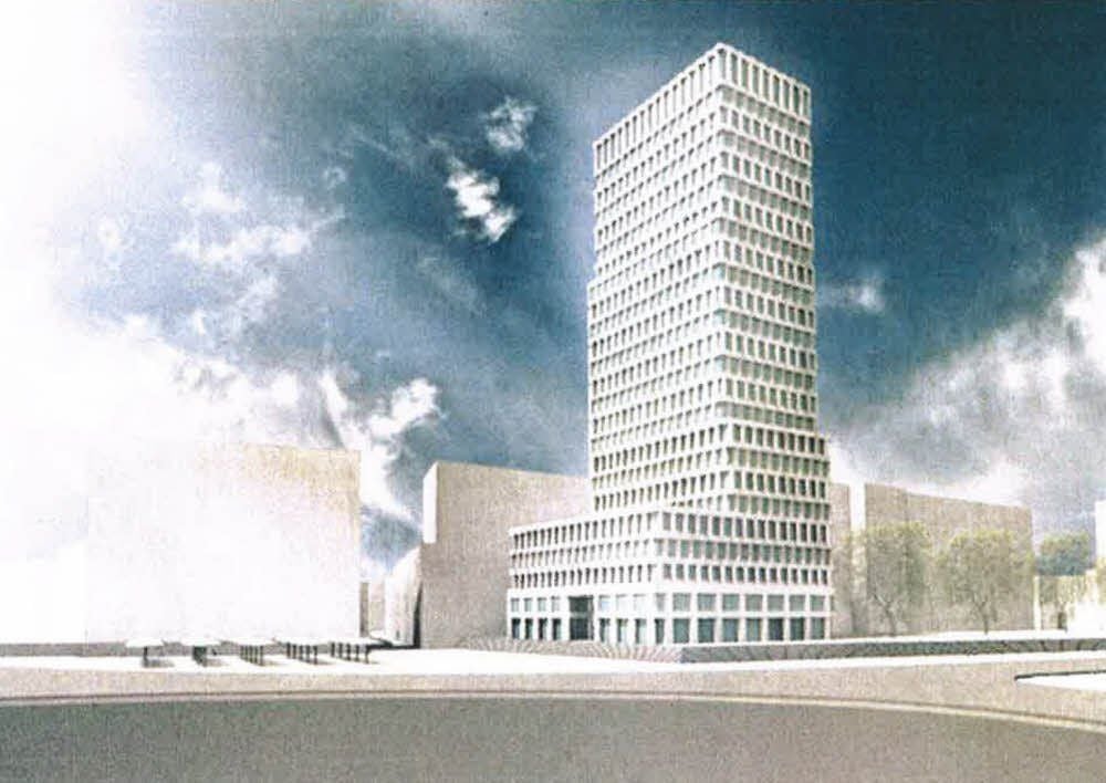So könnte das neue Hochhaus aussehen.