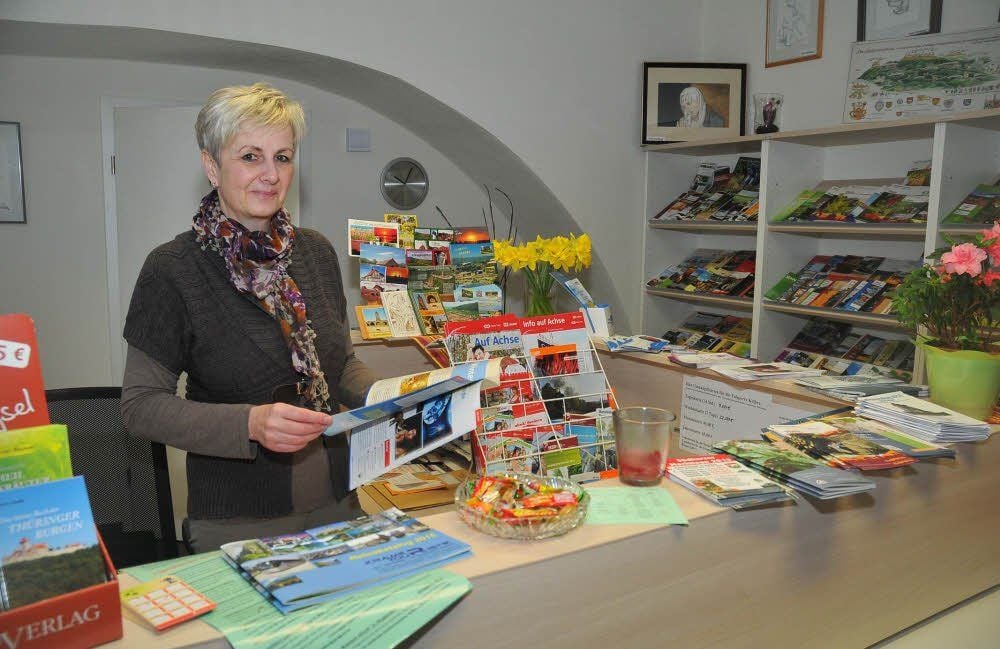 Birgit Weckner im Bürger- und Gästeservice