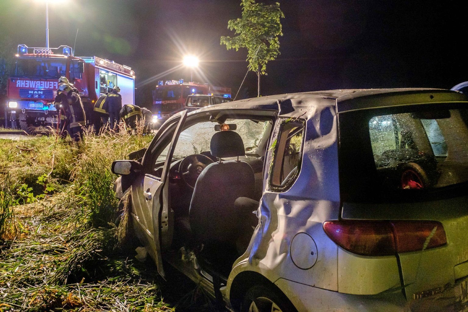 Unfall auf der B100