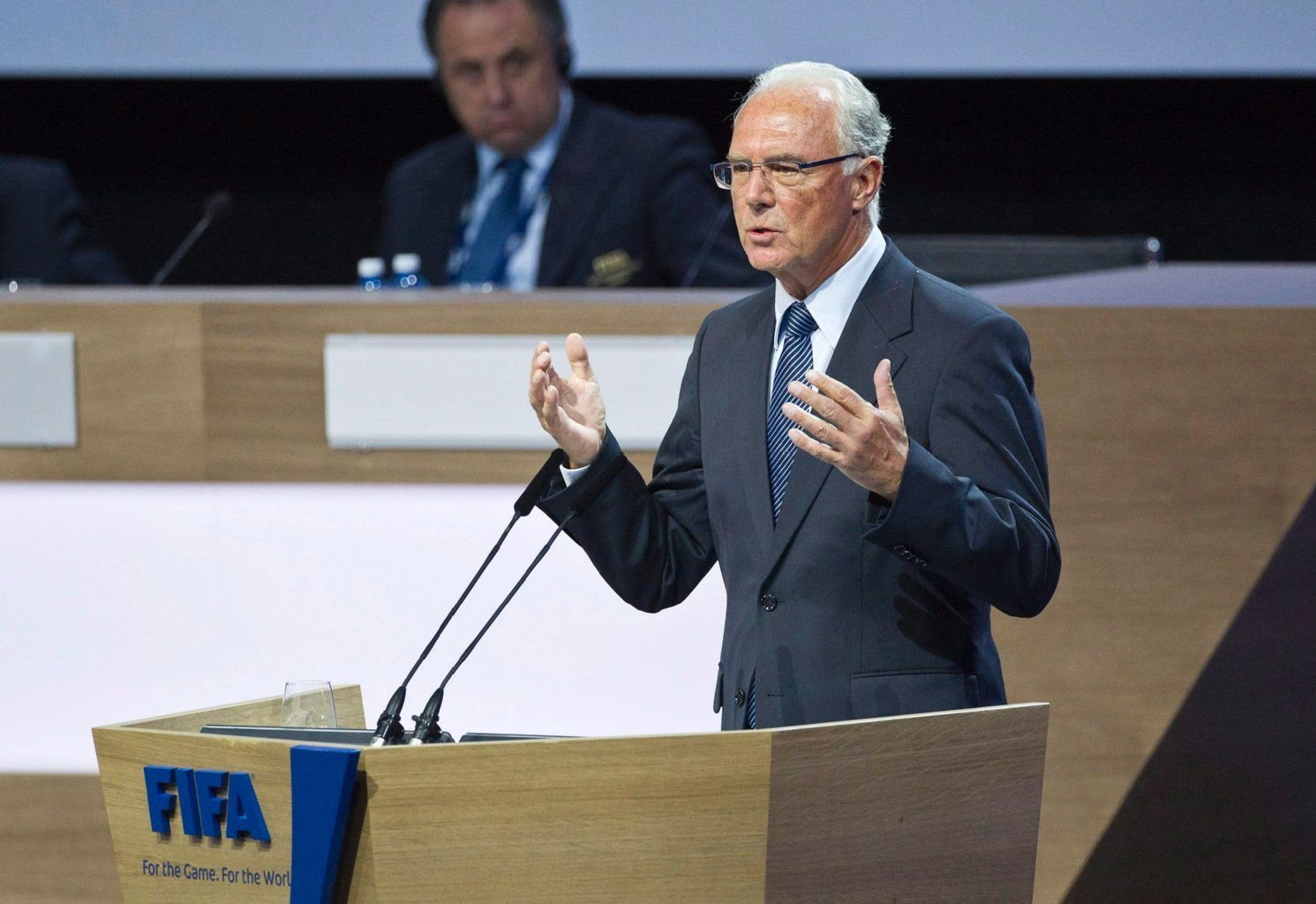 Franz Beckenbauer auf einer Fifa-Veranstaltung.