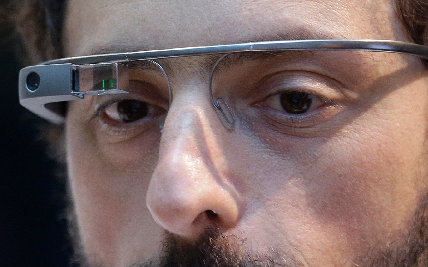 Der Mitgründer von Google, Sergey Brin, 2013 mit einer Google Glass-Brille.