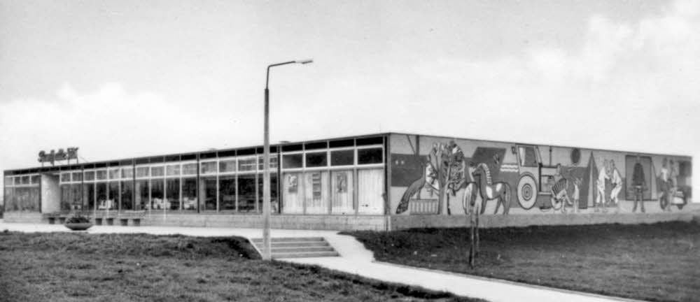 Blick auf die ehemalige Kaufhalle Süd in der Rüsternbreite.
