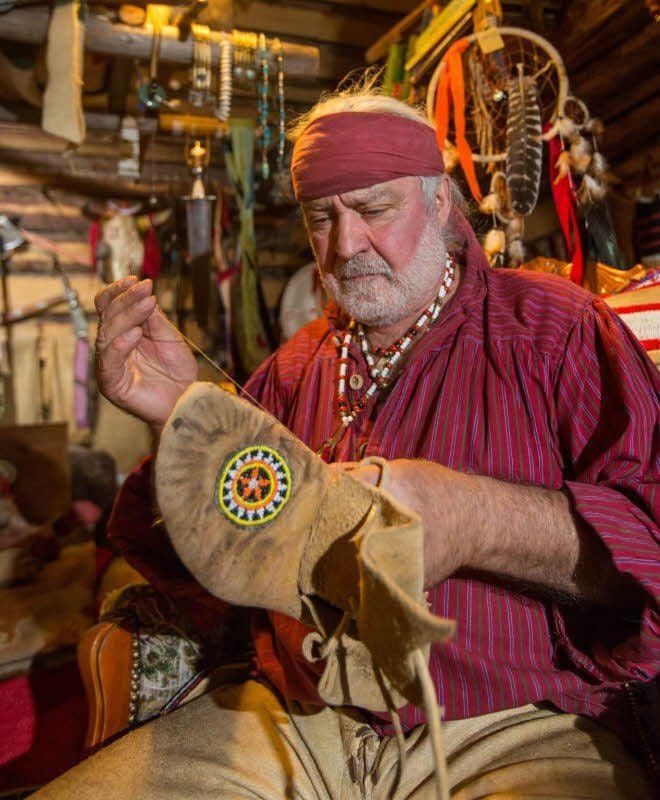 Hobby-Indianer Falk Güntherodt.