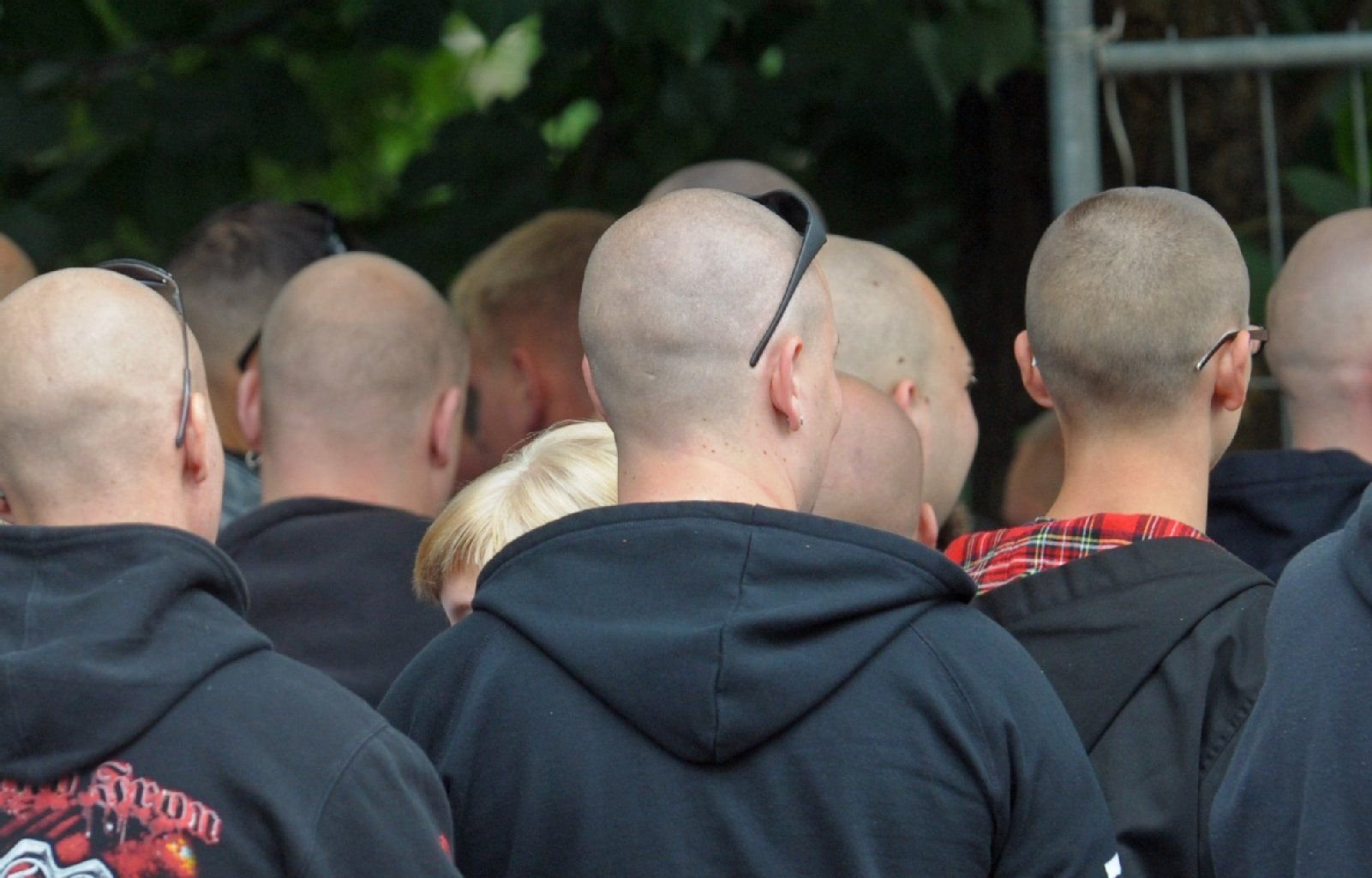 Teilnehmer einer NPD-Veranstaltung