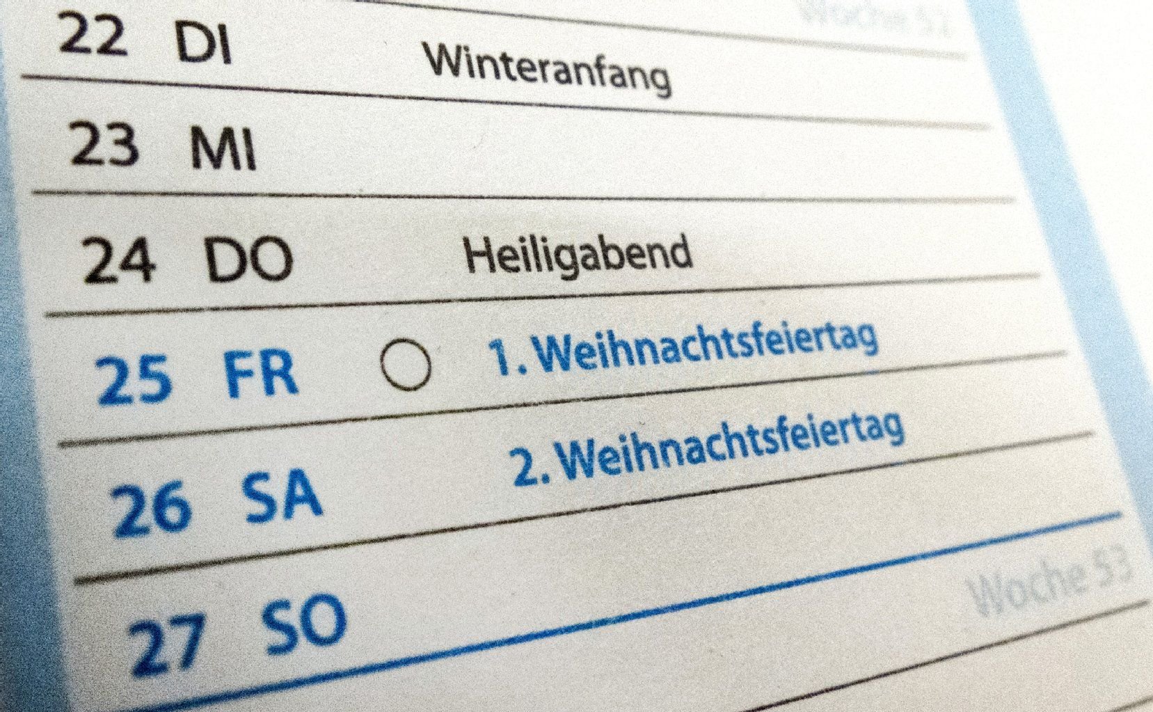 2015 fallen gleich mehrere Feiertage auf ein Wochenende.