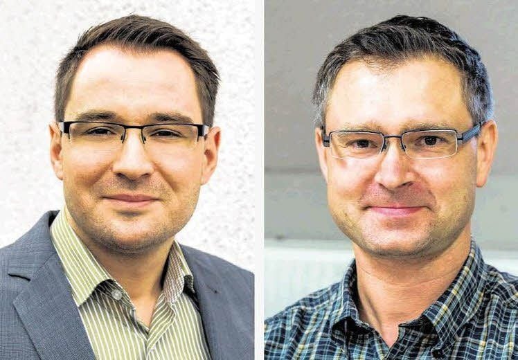 Christoph Schulze (links) wird Bürgermeister in Bad Dürrenberg, Christian Runkel in Bad Lauchstädt.