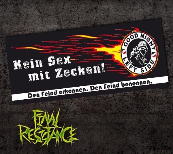 Solche Aufkleber haben Fürther Fans in einem Mannschaftswagen der Bereitschaftspolizei entdeckt.
