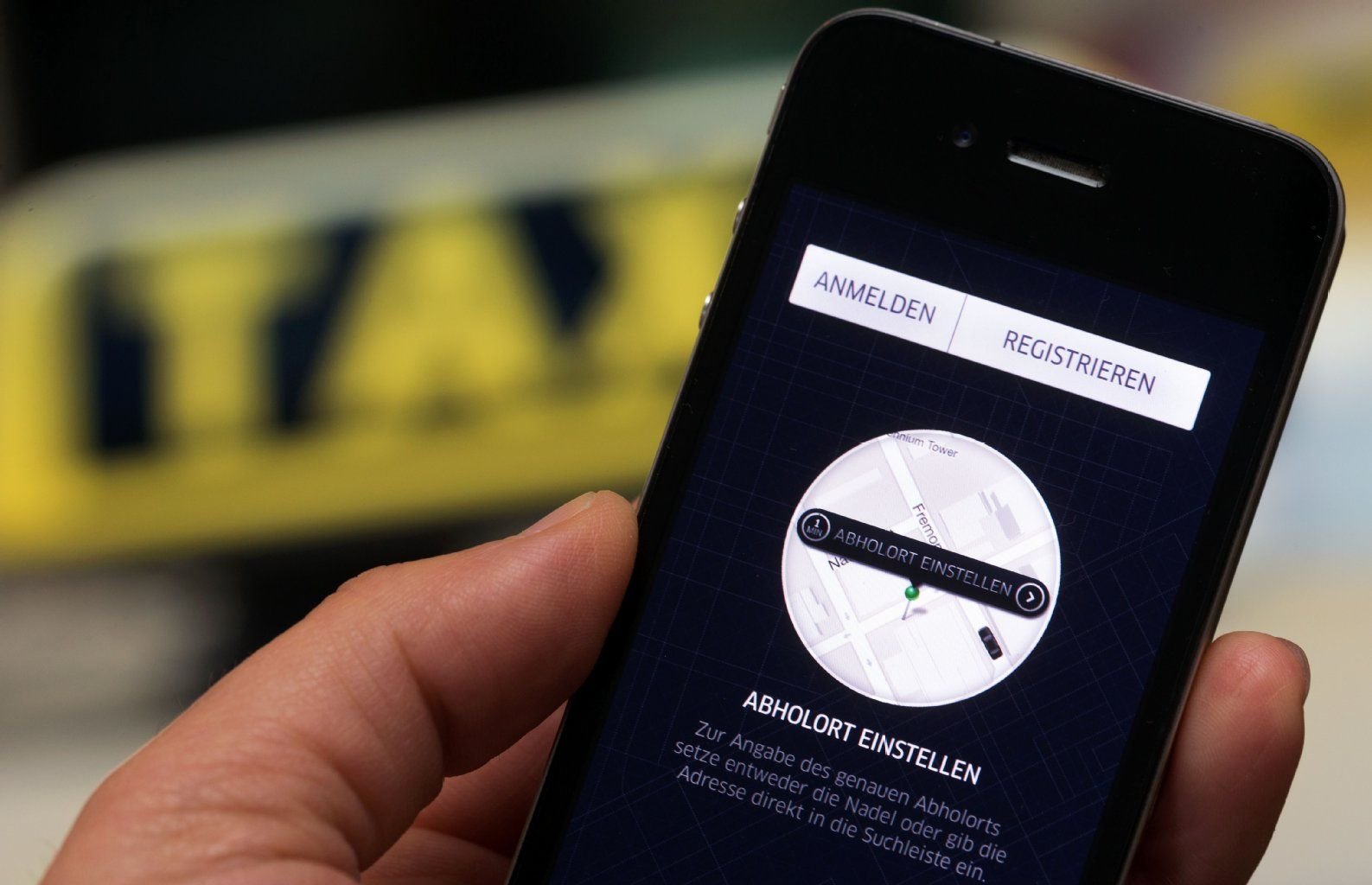 Starke Konkurrenz: Der Fahrdienst Uber setzt die Taxifahrer unter Druck.