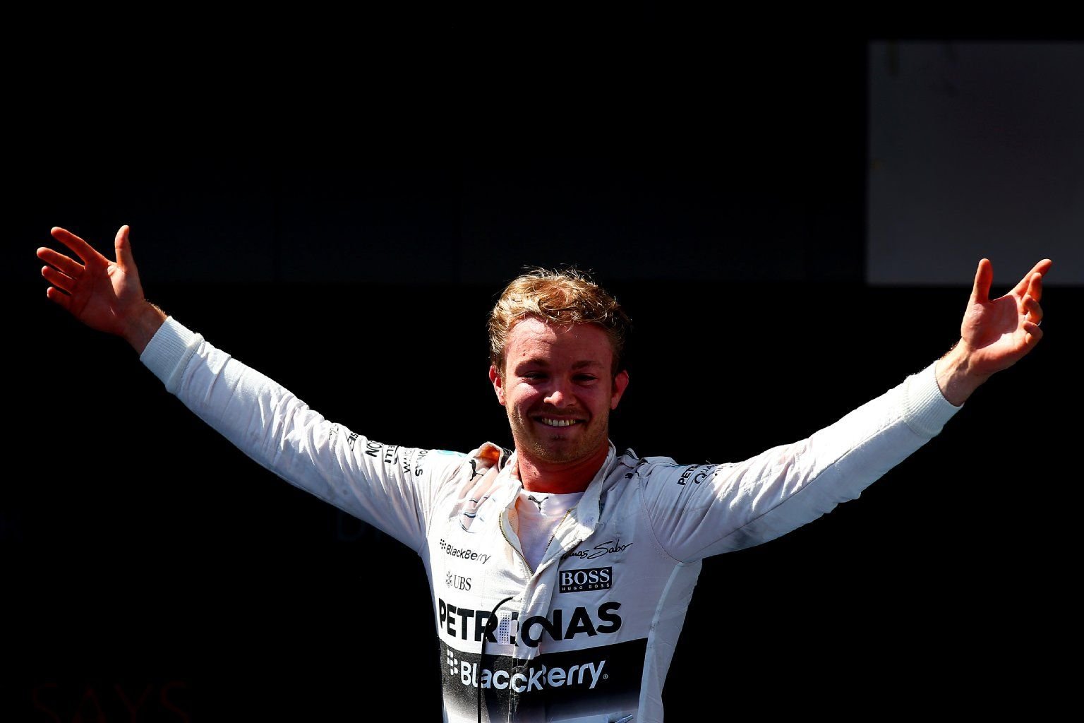 Nico Rosberg nach seinem Sieg beim Großen Preis von Spanien.