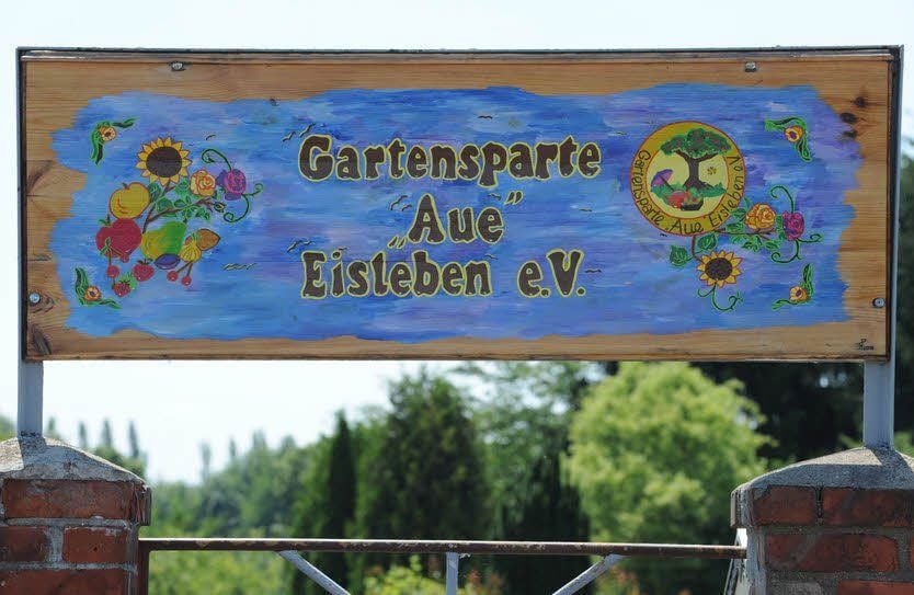Der Eingang in die Eisleber Sparte „Aue“.