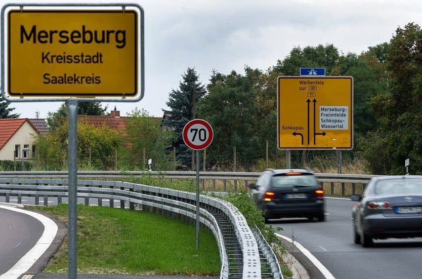 Autofahrer aufgepasst: Ab Donnerstag gilt in Merseburg auf der B91 - wie hier im Norden - Tempo 60 statt 70.
