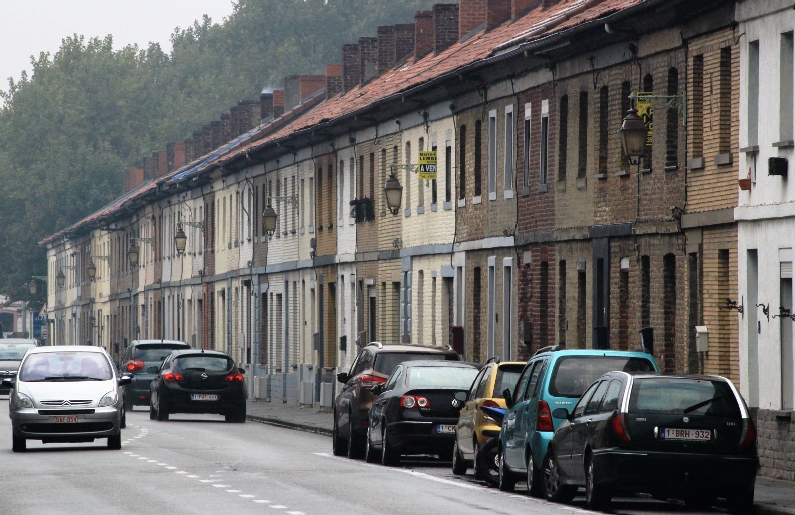 Hier wohnten einst die Arbeiter: Alte Bergwerksbauten prägen das Bild in Grand Hornu.
