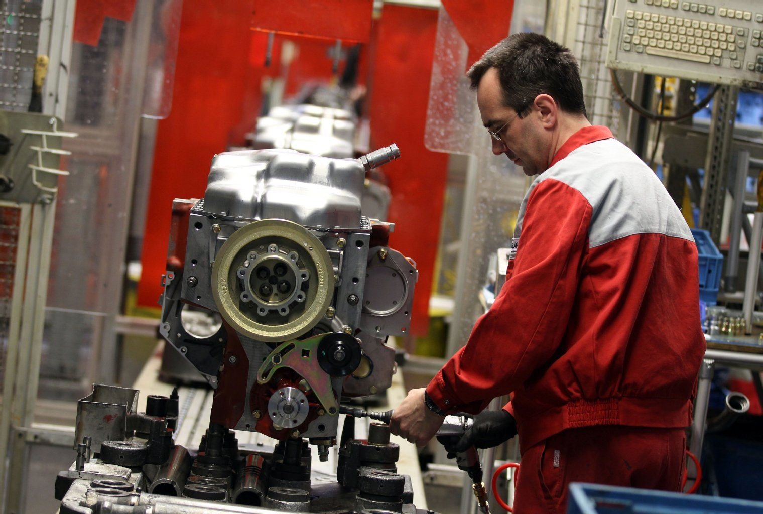 Motorenbau bei Deutz