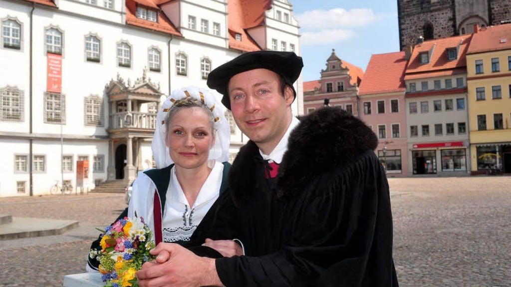 Stadtfest in Wittenberg: Stadtfest in Wittenberg: Luthers Hochzeit vorm