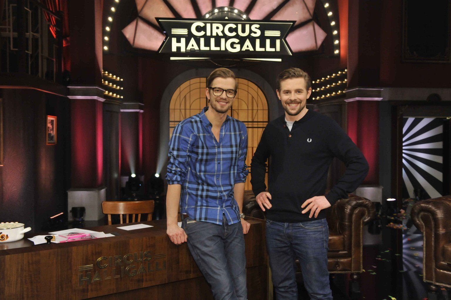 „Circus-Halligalli“-Moderatoren Joko (l.) und Klaas