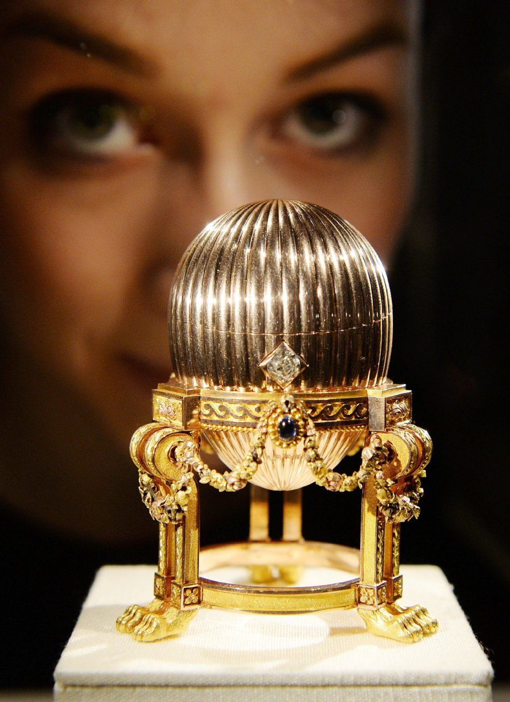 Das in London ausgestellte Fabergé-Ei.