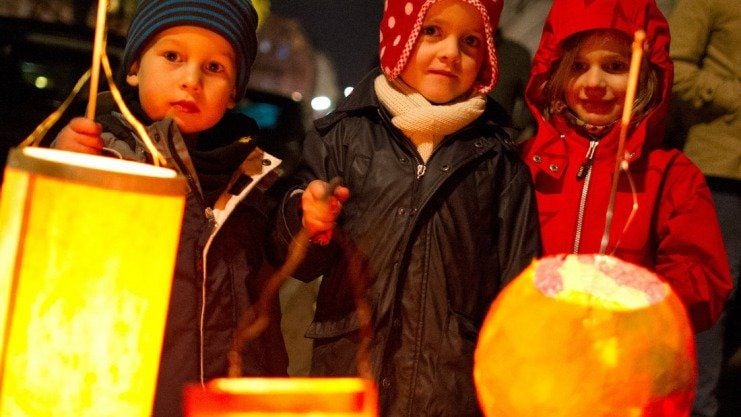 Feuer, Fackeln, Pferde und Süßigkeiten. St. Martin war ein Traum!