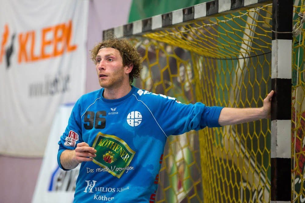 Torwart Sebastian Loske absolvierte sein 200. Pflichtspiel für die HG 85 Köthen.