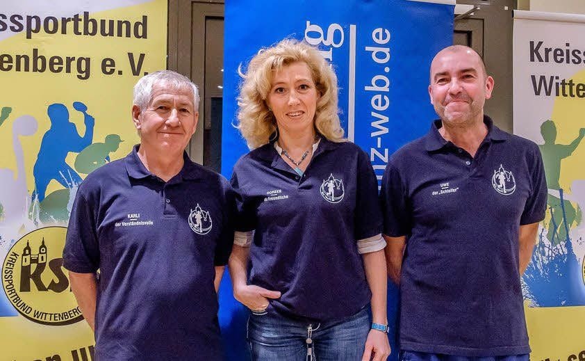 Das Übungsleitertrio der Gesundheitsaktion: Karl-Heinz Kotzur, Doreen Meyer und Uwe Fabian (von links). Das erste Training steigt am 17. Februar.