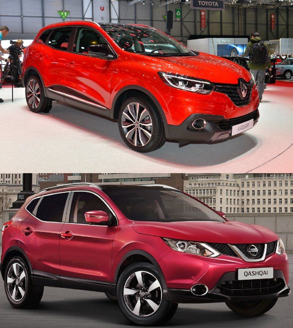 Oben: Renault Kadjar / unten: Renault Kadjar