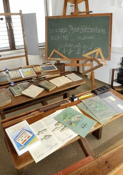 Das Klassenzimmer im Heimatmuseum.