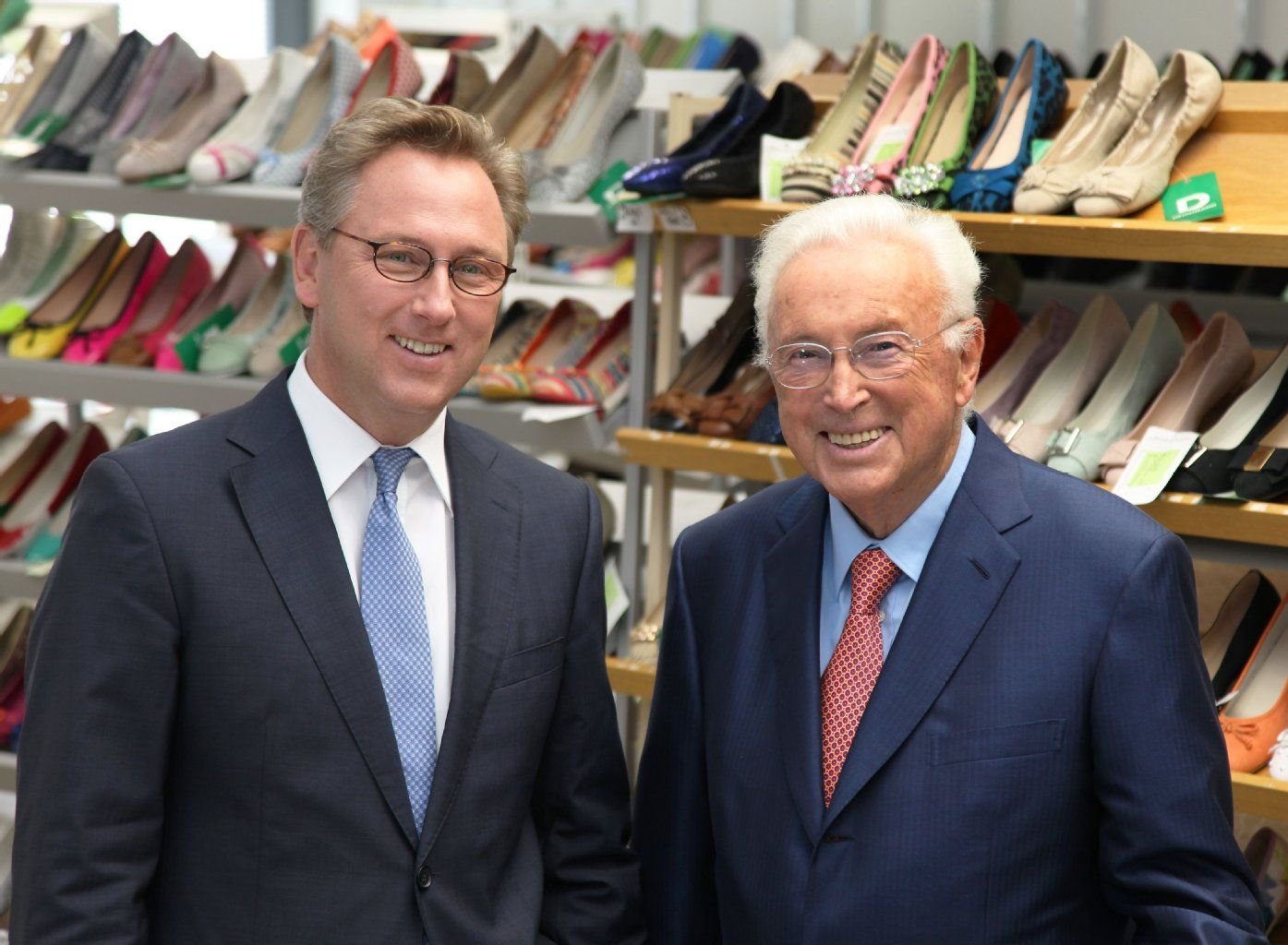 Heinz-Horst Deichmann (r.) mit seinem Sohn Heinrich