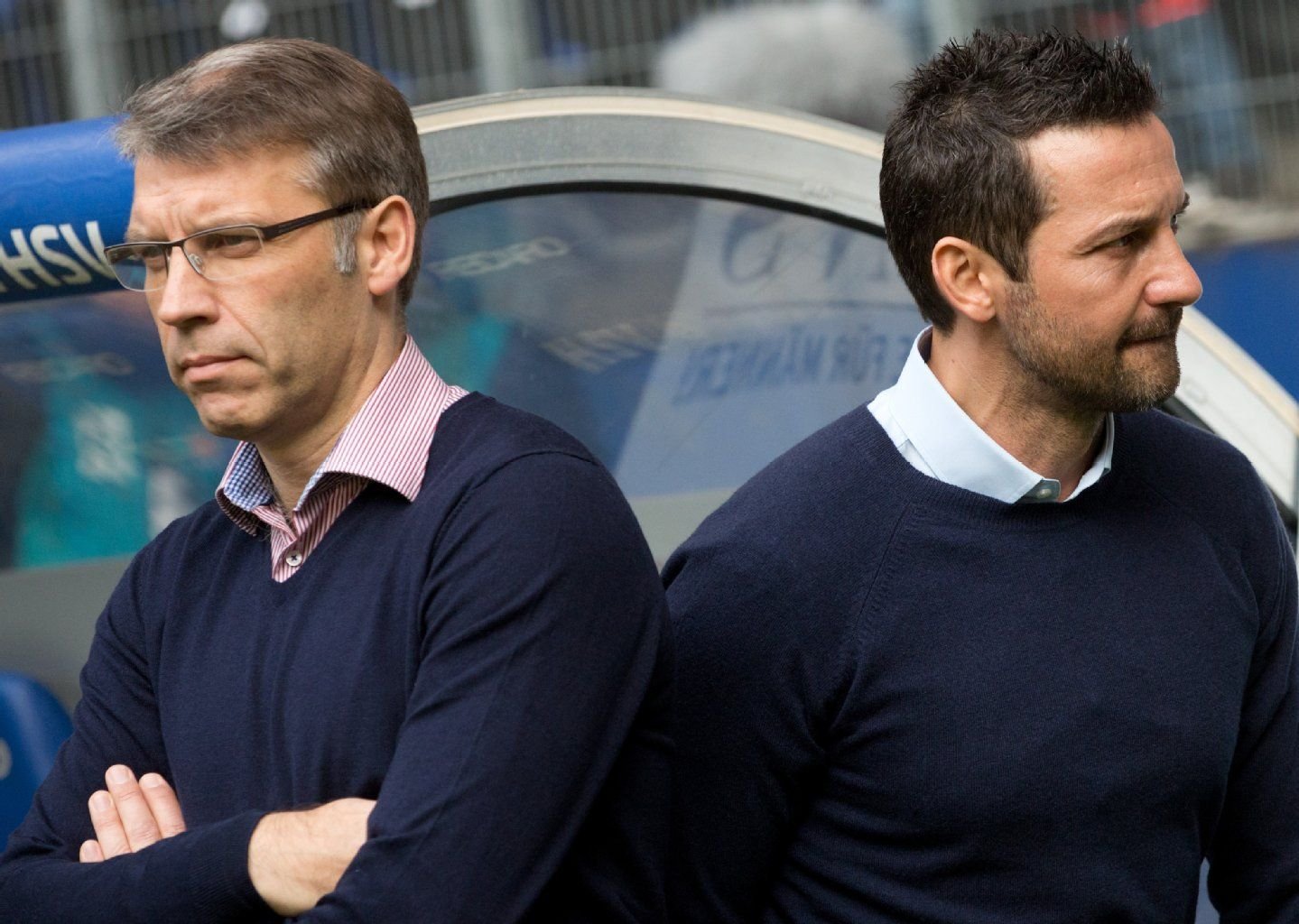 Josef Zinnbauer wird von Peter Knäbel (l) abgelöst.