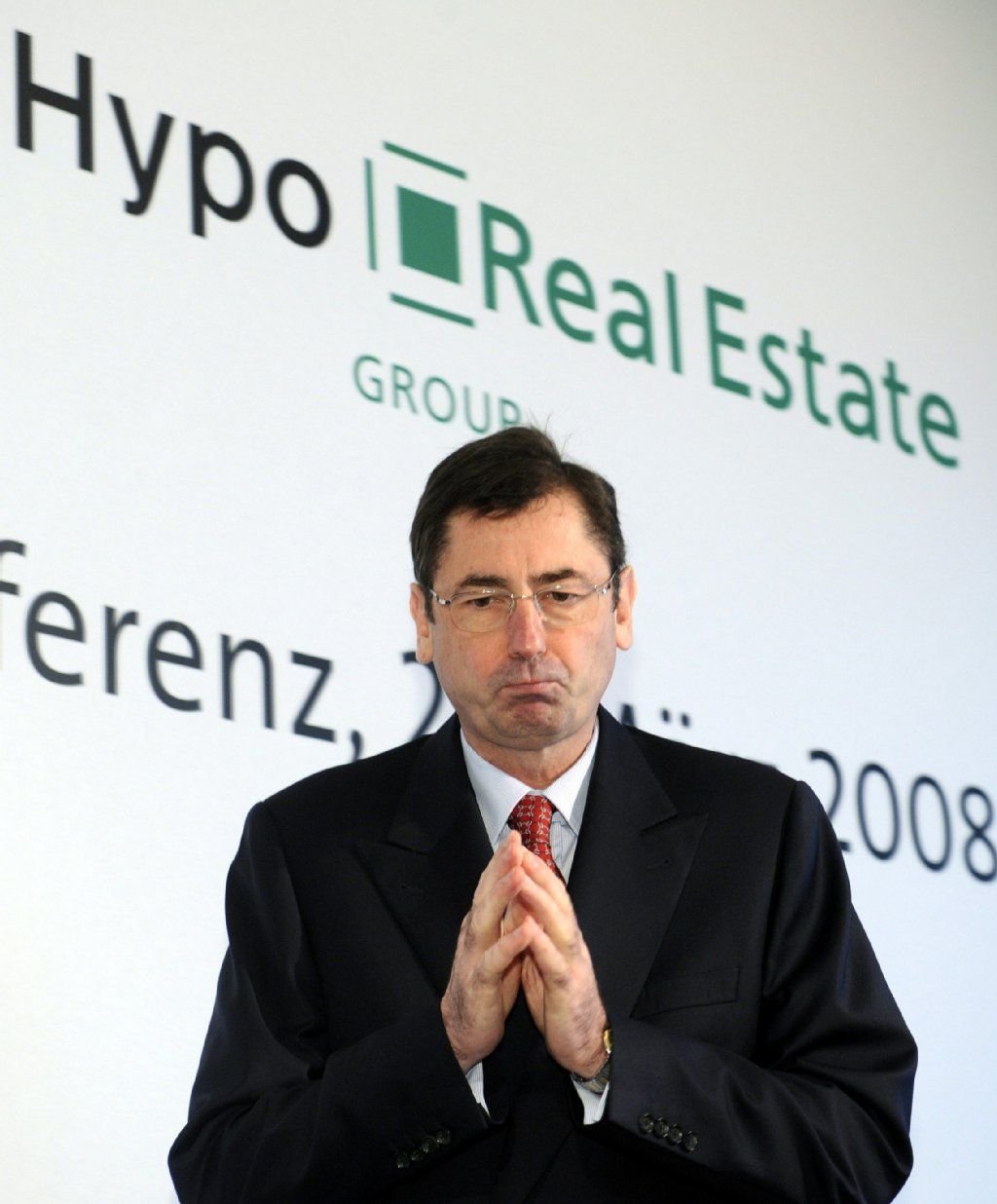 Der damalige Vorstandsvorsitzende des Immobilienfinanzierers Hypo Real Estate, Georg Funke (Archivbild)